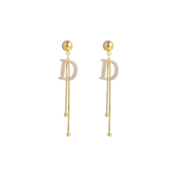 Boucles d’oreilles D Doré